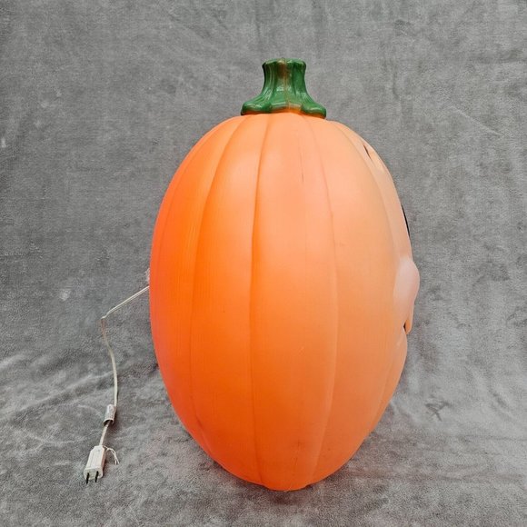 Vintage 1997 Grand Venture blow mold 24" Lighted pumpkin jack-o-lantern USA - Picture 8 of 15